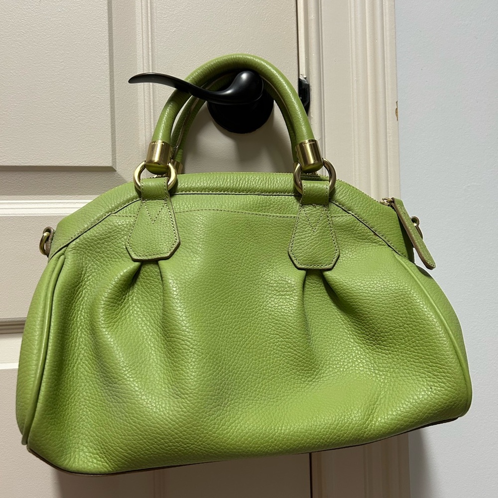 Green Brahmin Leather Handbag